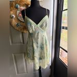 secret treasures Vintage butterfly garden ribbon trim slip robe set, size large Photo 4