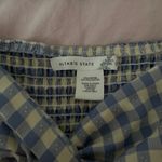 Altar'd State Gingham  Dress Blue + Cream Photo 2