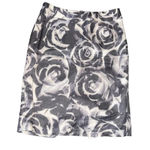 Banana Republic Size 6 Grey Floral Pencil Skirt Photo 0