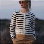 J.Crew  NWT Striped Emelie Sweater Cardigan Jacket Sz M Photo 6