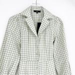 NWT Lulus Green Bliss Gingham Tie Back Mini Dress XS Photo 3