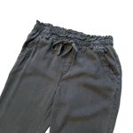 Bella Dahl Ruffle Drawstring Waistline Pull On Cropped Pant Frayed Hem, … Photo 6