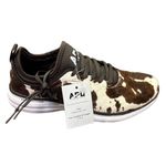 APL NWT Iconic Phantom Deep Brown White Cow Athletic Running Sneakers Womens 8.5 Photo 4