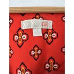 Gianni Bini NWT  Fire Orange Boho Western Tasseled Puff Sleeve Mini Dress Large Photo 7