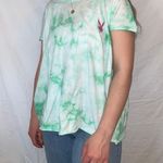 Playboy Green And White Tie Dye  Tee Photo 0