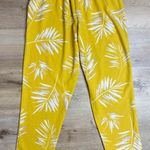 Soho Apparel Yellow Palm Print Pants Photo 2