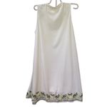 Lou & grey Off White Tassel Sleeveless Dress Embroidery Detail Swing Flowy Photo 5