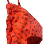 Ann Taylor Red Anchor Nautical Coastal String Bikini Top Size S Small Photo 2