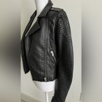 IRO  MEMPHIS women’s  small Black Lamb Leather Biker Jacket $1800 Photo 6
