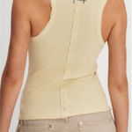 Free People NWT We the Free Rowan Tank - Perfect Flan light yellow - Small Photo 0
