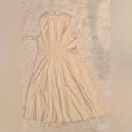 Vince NWOT Paneled Crew Neck Sleeveless midi Dress Ivory Fleece sz 12 Photo 4