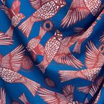 ZARA  Graphic Print Skirt - Women Size M - Burgundy and Teal Photo 3