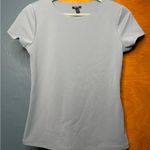 EXPRESS Body Contour Short Sleeve Top Gray Women’s Medium Photo 0