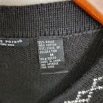 Reference Point Vintage Winter Cardigan Womens M Black Red Cardinal Holly Holiday Embroidery Photo 11