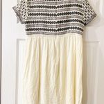 Anthropologie  HD Paris Embroidered Baby Doll Mini Dress Short Sleeve Scoop Neck Photo 2