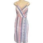 EXPRESS  size M linen blend pastel colored midi sundress Photo 2