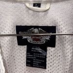 HARLEY DAVIDSON Motorcycle White Jacket Women's Size Large Photo 3