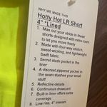 Lululemon Women’s fluorescent yellow  hotty hot low rise athletic shorts Photo 1