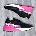 Adidas ZX 2K Boost Running Shoe Women 7.5 Black Pink Wordmark Heel Stripe FX7050 Photo 3