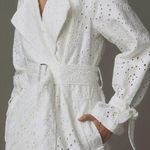 Anthropologie NWT Avec Les Filles Eyelet Trench Coat Size Small Photo 3