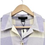 Sanctuary Brushed Plaid Shirtdress with Waist Tie in Wisteria Check size M NWT Photo 1