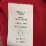 Tracy Reese  Red Floral Silk Blend‎ Sculpted Sheath Dress Size 4 NWT Photo 6