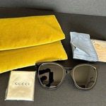 Gucci  Women Black Sunglasses with Chains NEW Photo 0
