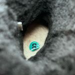 Minnetonka Tall Suede Tweed Boots Sheepskin/ Wool Lining Black 8 Photo 6