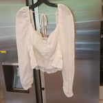 Free People 💕💕 Chloe Top Cotton Sweetheart Neckline ~ White Medium  NWOT Photo 13