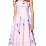 Boutique Purple Floral Maxi Dress Size XXS Photo 0