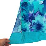 Vintage CM Shapes Midi Maxi Skirt 2X Floral Fairy Whimsical Gypsy Boho Slits Blue Photo 1