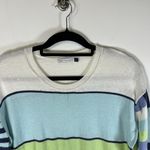 Zaket and Plover Sweater Womens Small Blue Green Patchwork‎ Art to Wear Pullover Photo 1