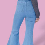 Buckle Three Birds Nest Vintage Wide Leg Palazzo Bell Bottom Flare Jeans S Photo 0