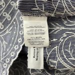 J. Crew Shirt Women Small Blue White Stripe Embroidered Bell Sleeve‎ Boho Preppy Photo 7