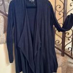 Barefoot Dreams NWOT 2X Cozy Chic Lite Draped Front Duster Cardigan Black 2X Msrp :$125 Photo 2