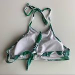 High Neck Halter Palm Print Bikini Top Size Small Photo 1