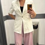 ATLEIN COLLECTIVE Pink Pleated Texture Mauve Plisses Flowy Pants Size 12 Photo 11