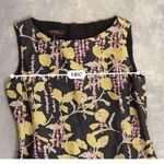 Women’s SILK Floral Sheath Black Midi Dress 6 Photo 4