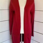 Abound  Red Knit Open Long Duster Cardigan Size XS NEW Photo 1