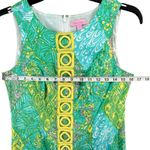 Lilly Pulitzer  Mila Sun Dance Shift Dress 4 Green Yellow Resort Wear Classic Photo 6