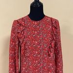 Topshop ✨SALE Ruffle Red Detail Dress US 4 NWT Photo 5