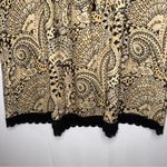 Black and Tan Beige Paisley Skirt with Lace Trim NWT Cotton‎ Plus Size Size 2X Photo 3