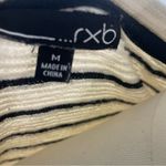 RXB Striped Lace Hem Sweater Top | Black White Long Sleeve | Women’s M Size M Photo 8