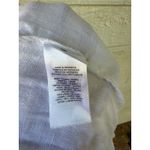 Ralph Lauren Black Label Pants‎ 100% Linen Paper Bag Drawstring Size 14 Beachy White Photo 3