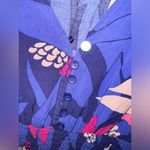 Anthropologie Abel the Label Santa Cruz Purple Floral Midi Dress Smocked Size S Photo 2