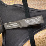 PINK - Victoria's Secret  Black Twist Front Sports Bra Swim Top Medium Photo 3