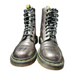 Dr. Martens  13499 Platinum Pewter Metallic 8 Eye Boots Women's US 6 EU 37 #S139-8 Photo 5
