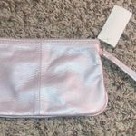 Arden B Light Pink Pearlized . Leather Wristlet Photo 3