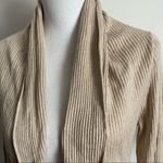 Leith  • Cream Oatmeal Colored Ribbed Cardigan Photo 29