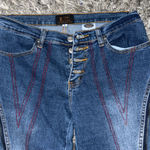 A fun pair of retro disco style jeans Blue Size 6 Photo 4